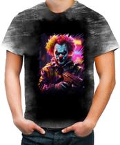 Camiseta Desgaste Palhaço Quebrada Morro Clown Slum 1