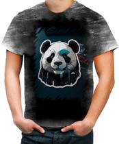 Camiseta Desgaste Panda Com Roupa Estilosa 5