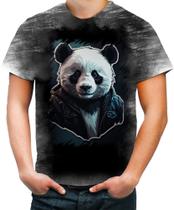 Camiseta Desgaste Panda Com Roupa Estilosa 9