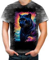 Camiseta Desgaste Pantera Ondas Magnéticas Vibrante 1