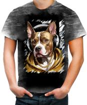 Camiseta Desgaste Pitbull com Headphones 11