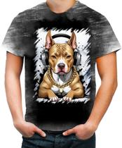 Camiseta Desgaste Pitbull com Headphones 9