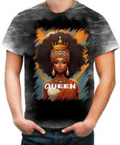 Camiseta Desgaste Rainha Africana Queen Afric 5 - Kasubeck Store