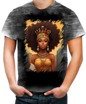 Camiseta Desgaste Rainha Africana Queen Afric 9