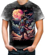 Camiseta Desgaste Samurai Ronin Sunset Sem Mestre 2