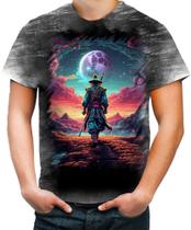 Camiseta Desgaste Samurai Ronin Sunset Sem Mestre 5