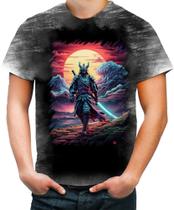 Camiseta Desgaste Samurai Ronin Sunset Sem Mestre 8