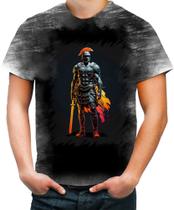 Camiseta Desgaste Soldado Romano Império 11