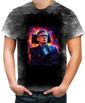 Camiseta Desgaste Stephen Hawking Físico Brilhante Gênio 1
