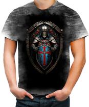 Camiseta Desgaste Templário Medieval Cruzadas 6