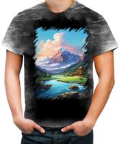 Camiseta Desgaste Templo Budista Anime Buda 4 Camiseta Desgaste Templo Budista Anime Buda 4