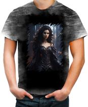 Camiseta Desgaste Vampira Sangue Noturna Morcego Lenda 4