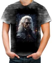 Camiseta Desgaste Vampiro Noturno Sangue Morcego Lenda 1