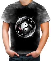 Camiseta Desgaste Yin Yang Simbolo Taoísmo Dualidade 11 Camiseta Desgaste Yin Yang Simbolo Taoísmo Dualidade 11