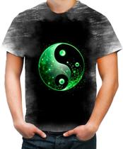 Camiseta Desgaste Yin Yang Simbolo Taoísmo Dualidade 4 Camiseta Desgaste Yin Yang Simbolo Taoísmo Dualidade 4