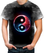 Camiseta Desgaste Yin Yang Simbolo Taoísmo Dualidade 8 Camiseta Desgaste Yin Yang Simbolo Taoísmo Dualidade 8