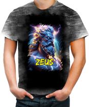 Camiseta Desgaste Zeus Deus do Raio Olimpo Mitologia Grega 2