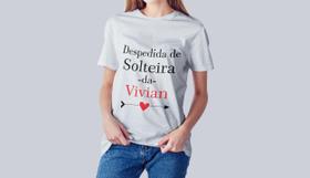 Camiseta Despedida de Solteiro Nome Personalizado Coração