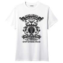 Camiseta Deus Criou Enfermeira - King of Print