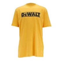 Camiseta DEWALT Brand Carrier de manga curta para homens amarela