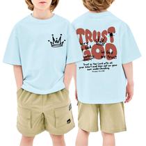 Camiseta Deyaidy Christian Faith para meninos Jesus Trust God 5-6Y Camiseta Deyaidy Christian Faith para meninos Jesus Trust God 5-6Y