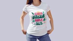 Camiseta Dia das Mulheres Garotas Só Querem Sol