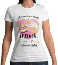 Camiseta Dia dos Avós Blusa Vovó T-Shirt Vovô Presente