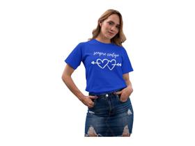 Camiseta Dia dos Namorados Sempre Contigo Azul Royal Camiseta Dia dos Namorados Sempre Contigo Azul Royal
