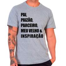 Camiseta dia dos pais papai paizão cinza masculina09