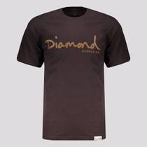 Camiseta Diamond Og Script Marrom Camiseta Diamond Og Script Marrom