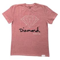 Camiseta Diamond OG Washed Tee Vermelho