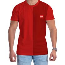 Camiseta Dinamarca Premium Vermelha Futebol Masculina Copa Camiseta Dinamarca Premium Vermelha Futebol Masculina Copa