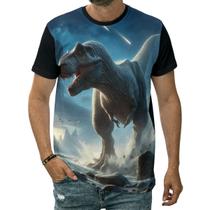 Camiseta Dinossauro Tiranossauro Rex Animal Grande Arte Camiseta Dinossauro Tiranossauro Rex Animal Grande Arte