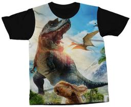 Camiseta Dinossauros Camisa Paisagem