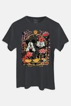 Camiseta Disney Mickey e Minnie Flowers Camiseta Disney Mickey e Minnie Flowers