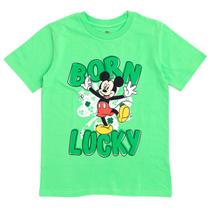 Camiseta Disney Mickey Mouse Born Lucky St. Patrick's Day Camiseta Disney Mickey Mouse Born Lucky St. Patrick's Day