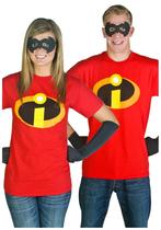 Camiseta Disney The Incredibles para adultos unissex vermelha Camiseta Disney The Incredibles para adultos unissex vermelha