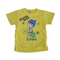 Camiseta Divertidamente Alegria Blusa Infantil Desenho Maj1330