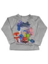 Camiseta Divertidamente Blusa Infantil Manga Longa Algodão