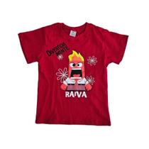 Camiseta Divertidamente Raiva Blusa Infantil Desenho Maj1228