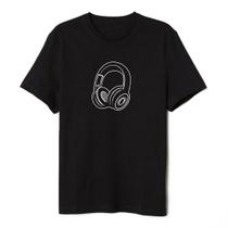 Camiseta Dj Headphone Fone Masculina Feminina