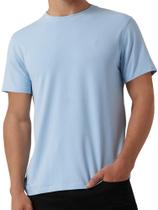 Camiseta DKNY Clásica de Algodón Suave con Cuello Redondo en Azul