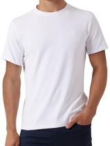 Camiseta DKNY de algodão macio, corte clássico, gola careca, branca