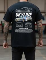 Camiseta Dm Custom Carro Skyline Gtr34 Estilo Das Ruas