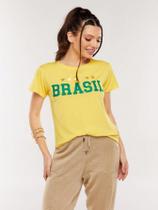 Camiseta Do Brasil 6 Estrelas Feminina