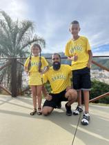 Camiseta do brasil copa unissex infantil
