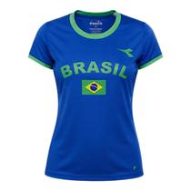 Camiseta do Brasil Diadora Max Feminina Camiseta do Brasil Diadora Max Feminina