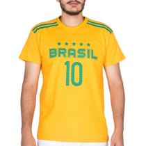 Camiseta Do Brasil Masculina Copa Do Mundo Manga Curta