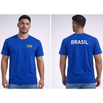 Camiseta do brasil não encolhe, não desbota 100% algodão