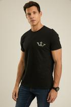 Camiseta Docthos Relaxed Fit Manga Curta Coroa Palavras